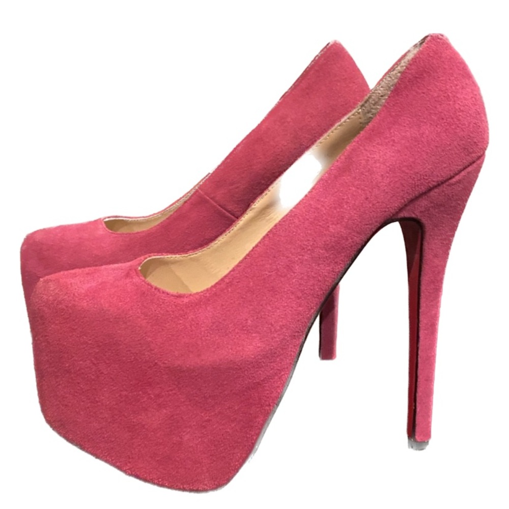 Christian Louboutin size 37 pink Daffodile platform pumps